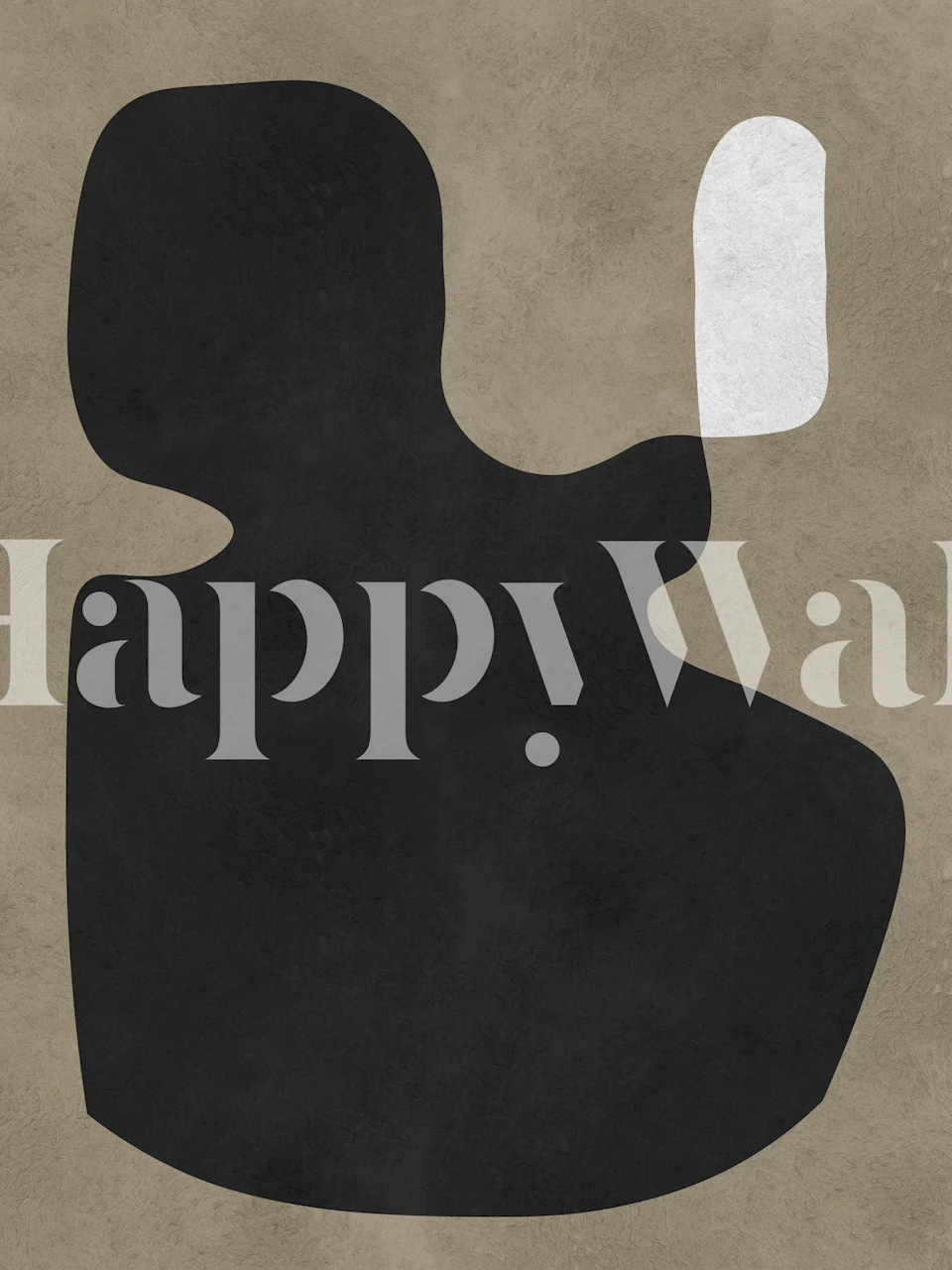 Geometric modern art tapet i ett rum