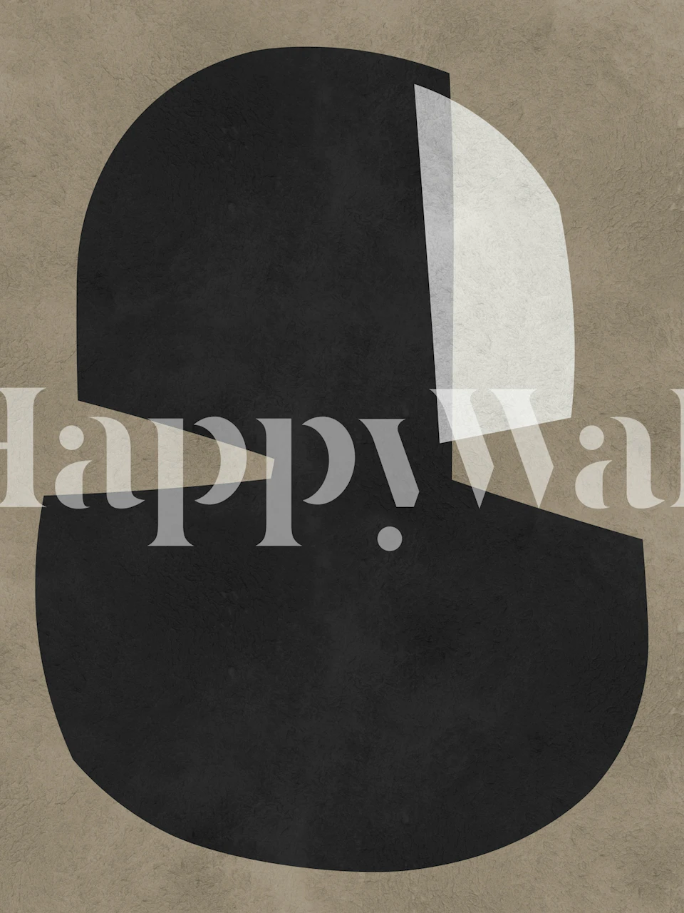 Abstract black and white geometric shapes wallpaper