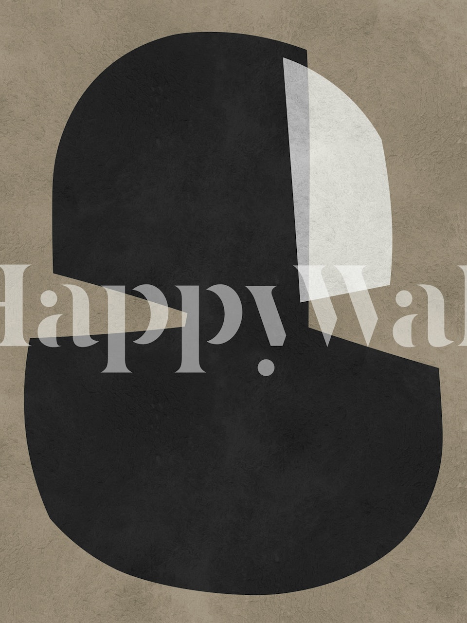 Abstract black and white geometric shapes wallpaper