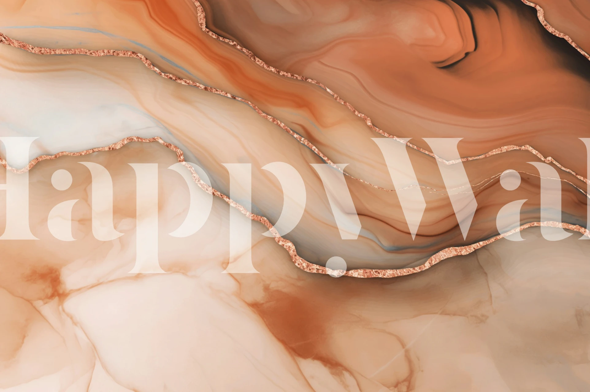 Precious Marble Elegance Peach Orange w pokoju