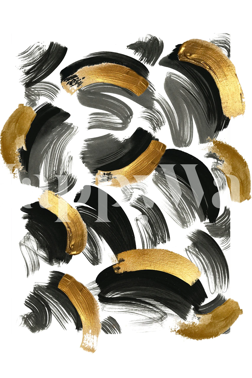Paint Brush Art wallpaper i ett rum