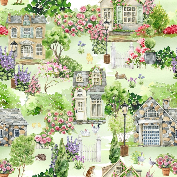 English Countryside Garden Landscape