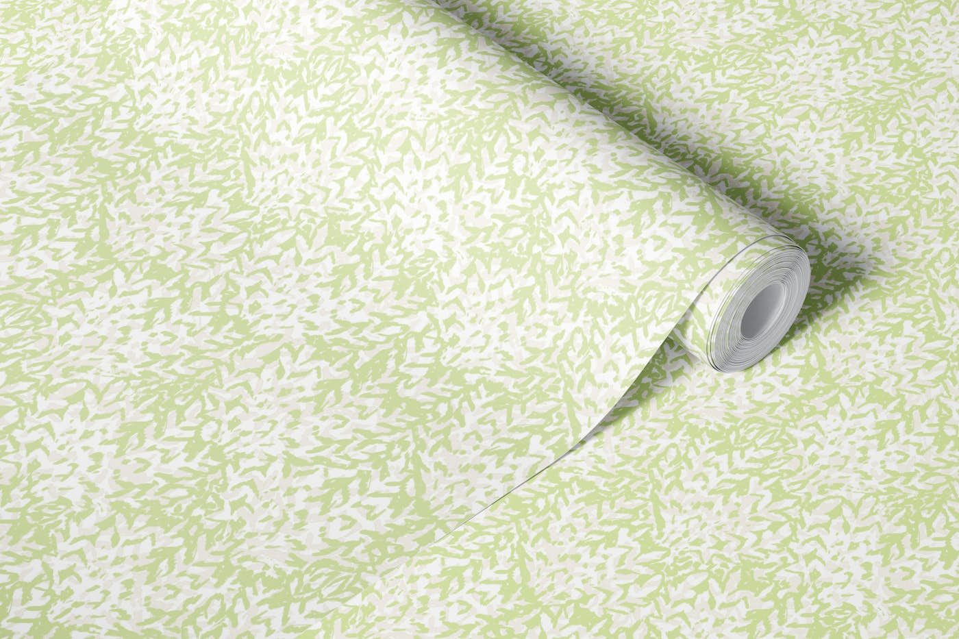 Abstract green leafs wallpaper roll