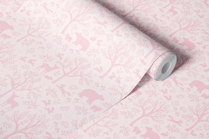 Pink Forestwallpaper roll
