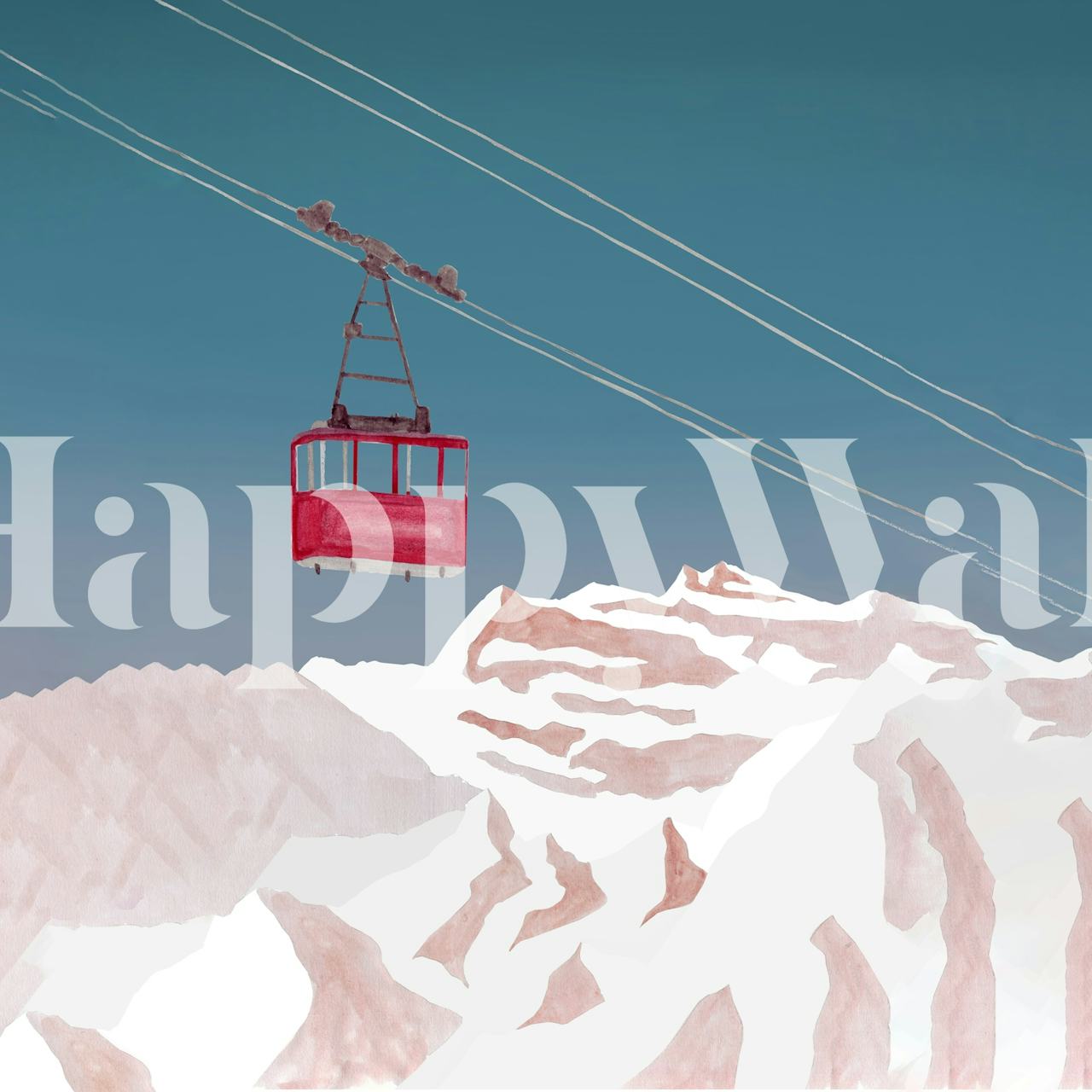 Mountain Love Collection con una funivia