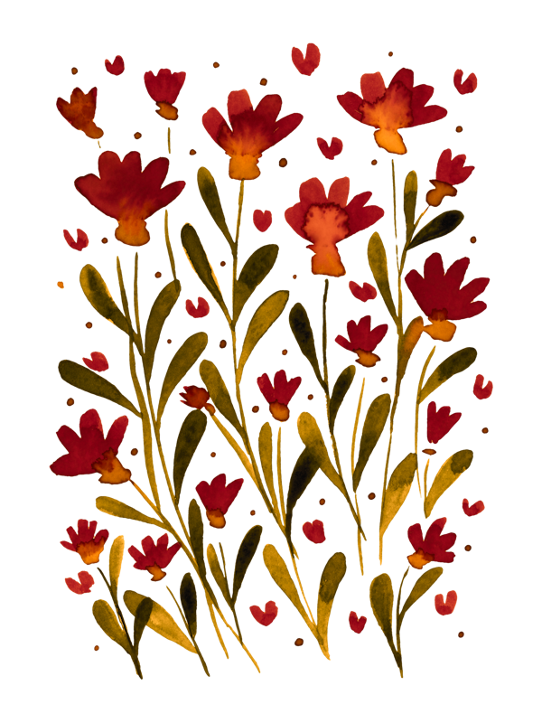 Forget me not flowers - autumn vibes