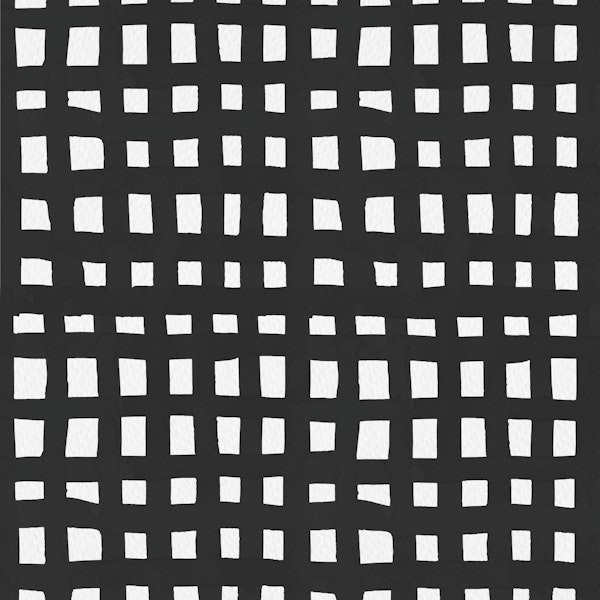 Watercolor black and white grid