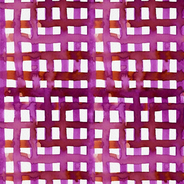 Watercolor magenta grid