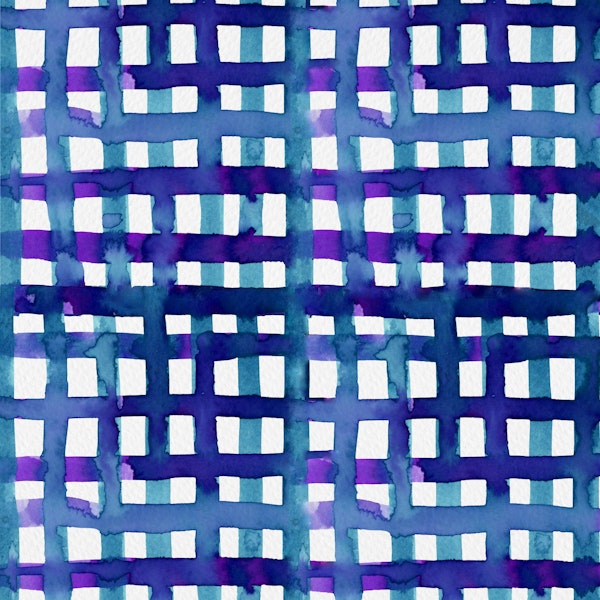 Watercolor bllue and purple grid