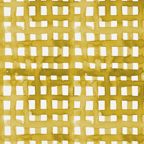 Watercolor yellow grid