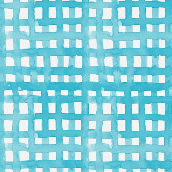 Watercolor pastel blue grid
