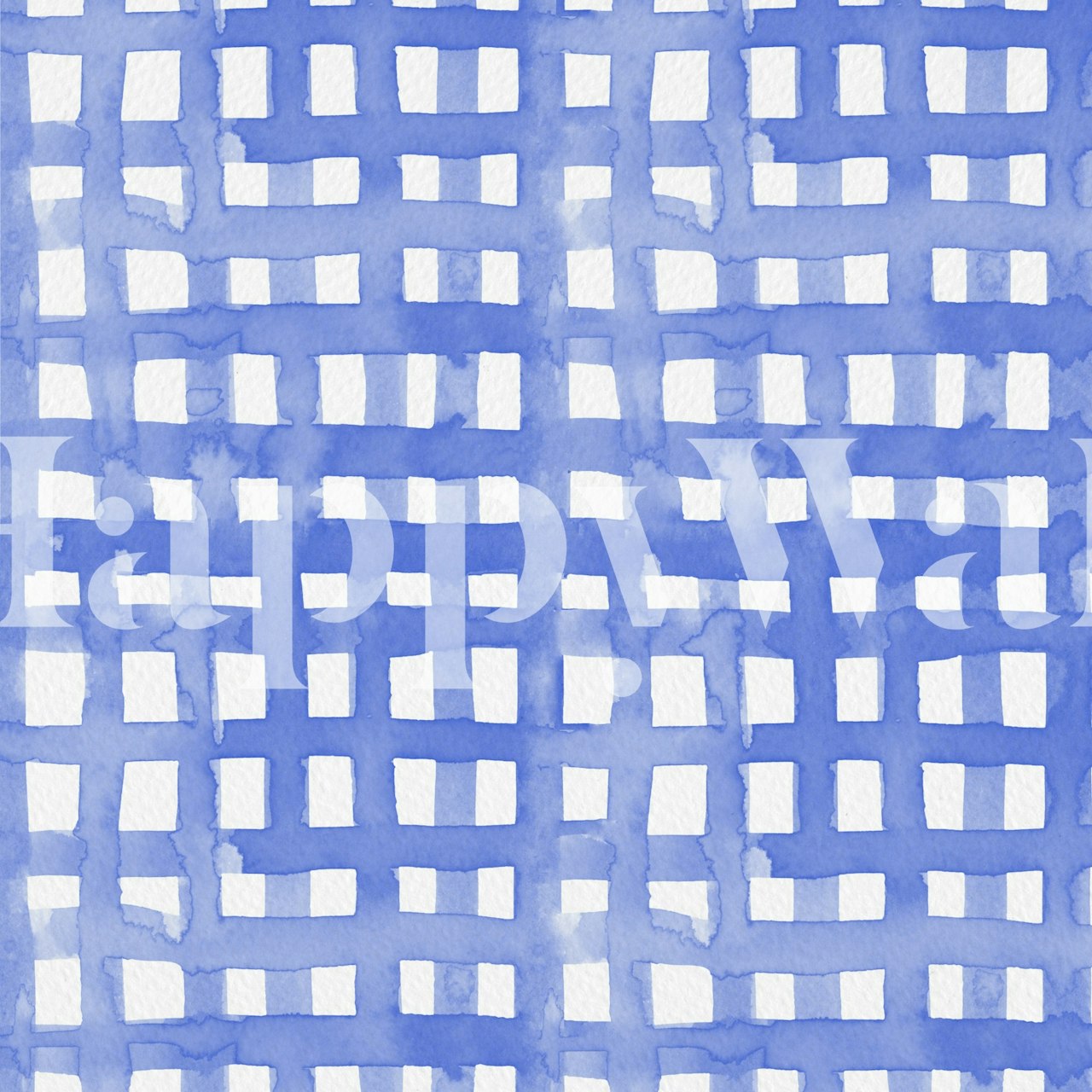 Watercolor violet grid pattern on wallpaper