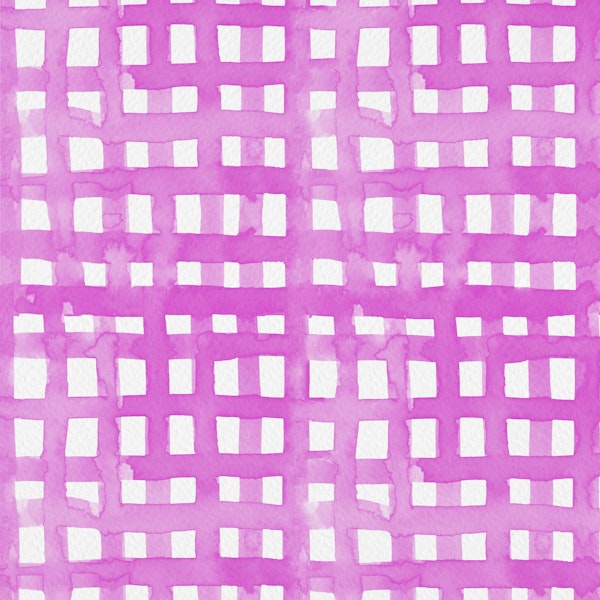 Watercolor pink grid