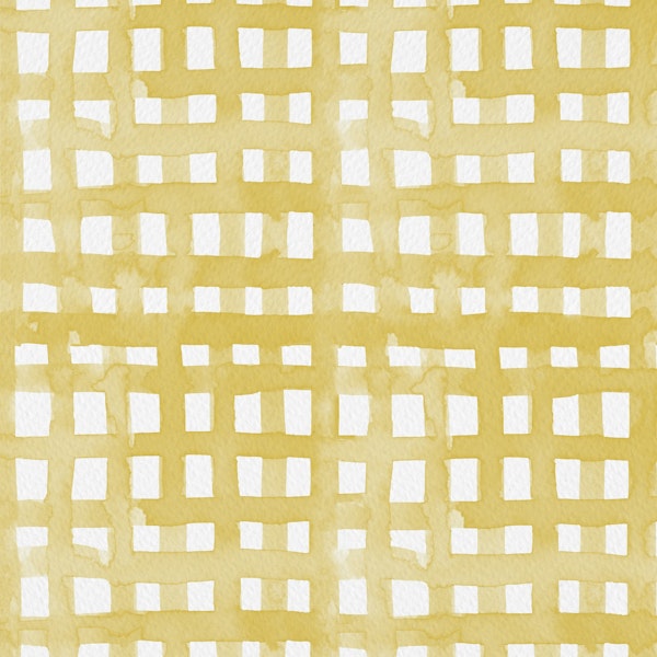 Watercolor pastel yellow grid