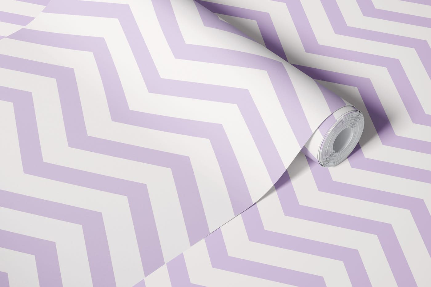 Chevron lilac medium wallpaper roll