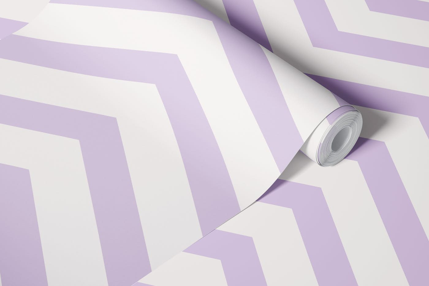 Chevron lilac big wallpaper roll