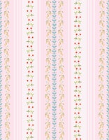 Vintage Victorian Floral Garden - light pink tapete