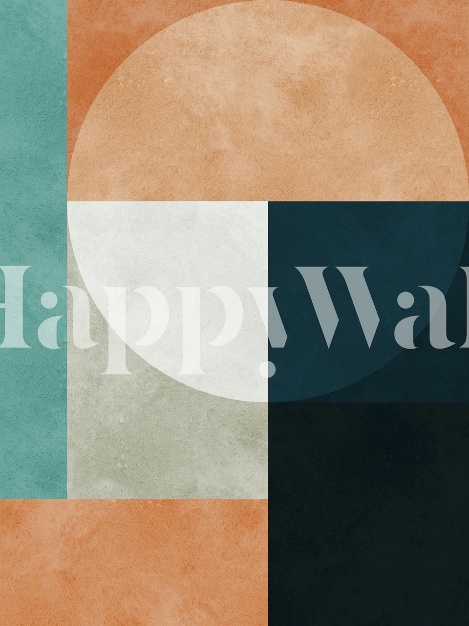 Modern art s krugovima u prostoriji