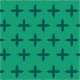 Emerald green cross pattern