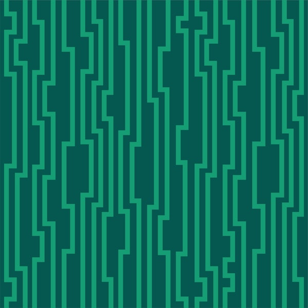 Emerald forest green zig zag pattern