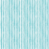 Watercolor Fine Stripes - Turquoise behang