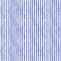 Watercolor Fine Stripes - Blue behang