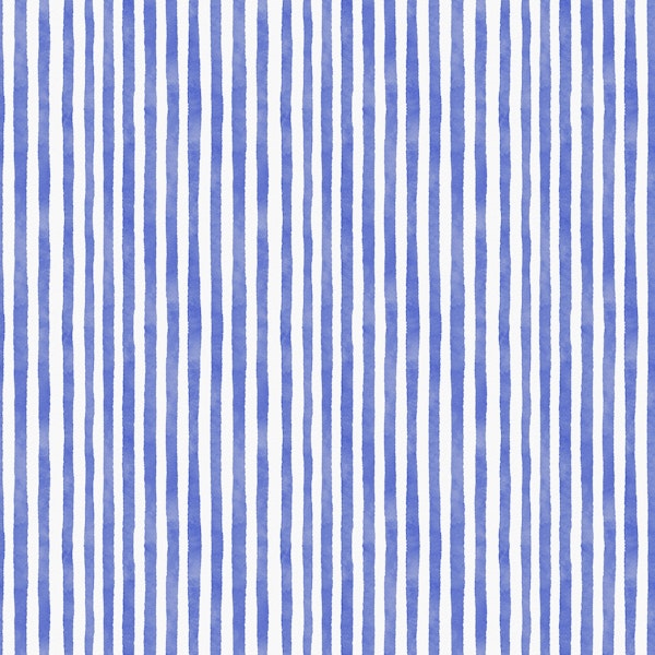 Watercolor Fine Stripes - Blue