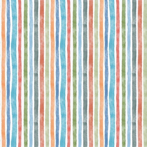 Watercolor Fine Stripes - Multicolored