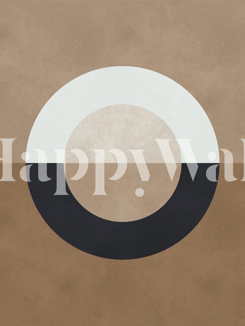 Modern art with circles behang