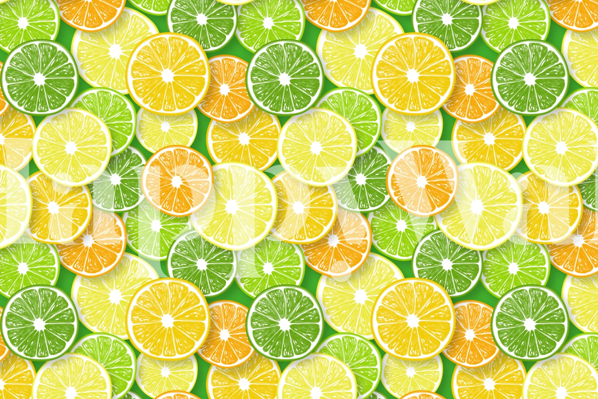 Citrus fruit slices tapetdesign