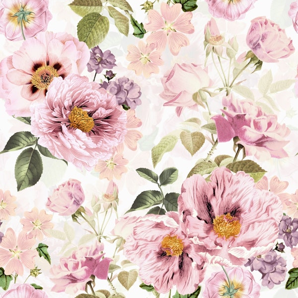 Victorian Blush Peonies Garden