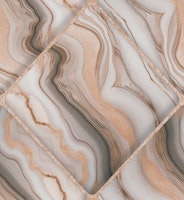 De Luxe Marble Rhombus Rhapsody Peach ταπετσαρία