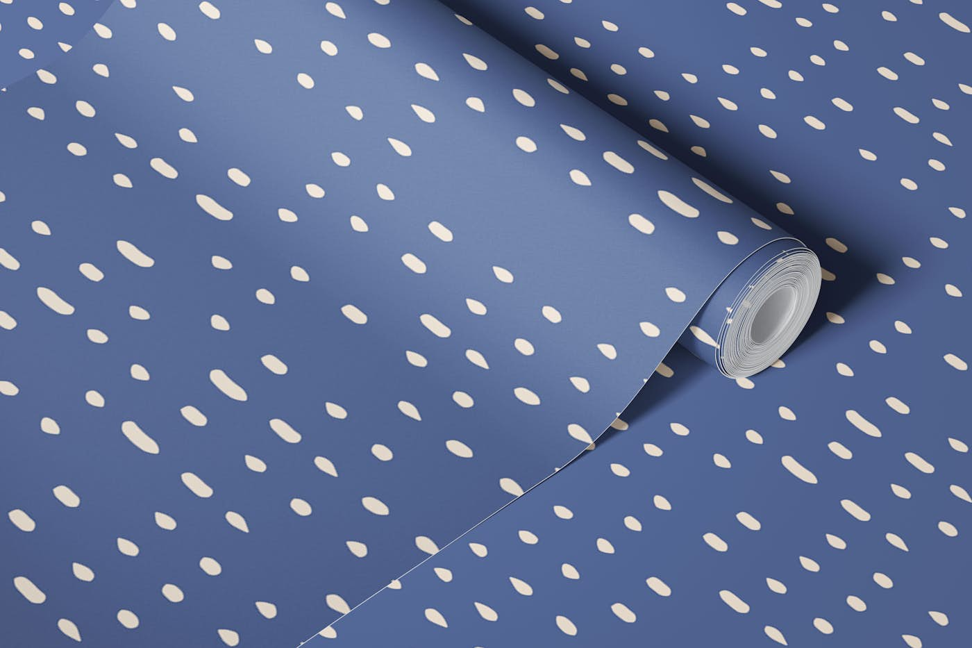 Dashes Dots Ocean Nautical Coastal Blue XL wallpaper roll