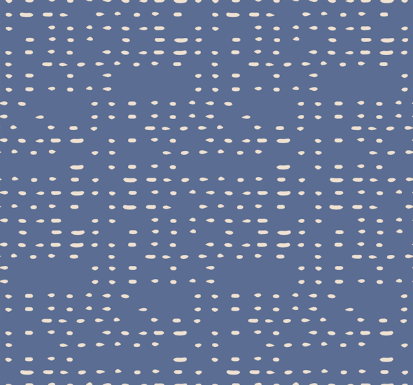 Dashes Dots Ocean Nautical Coastal Blue XL