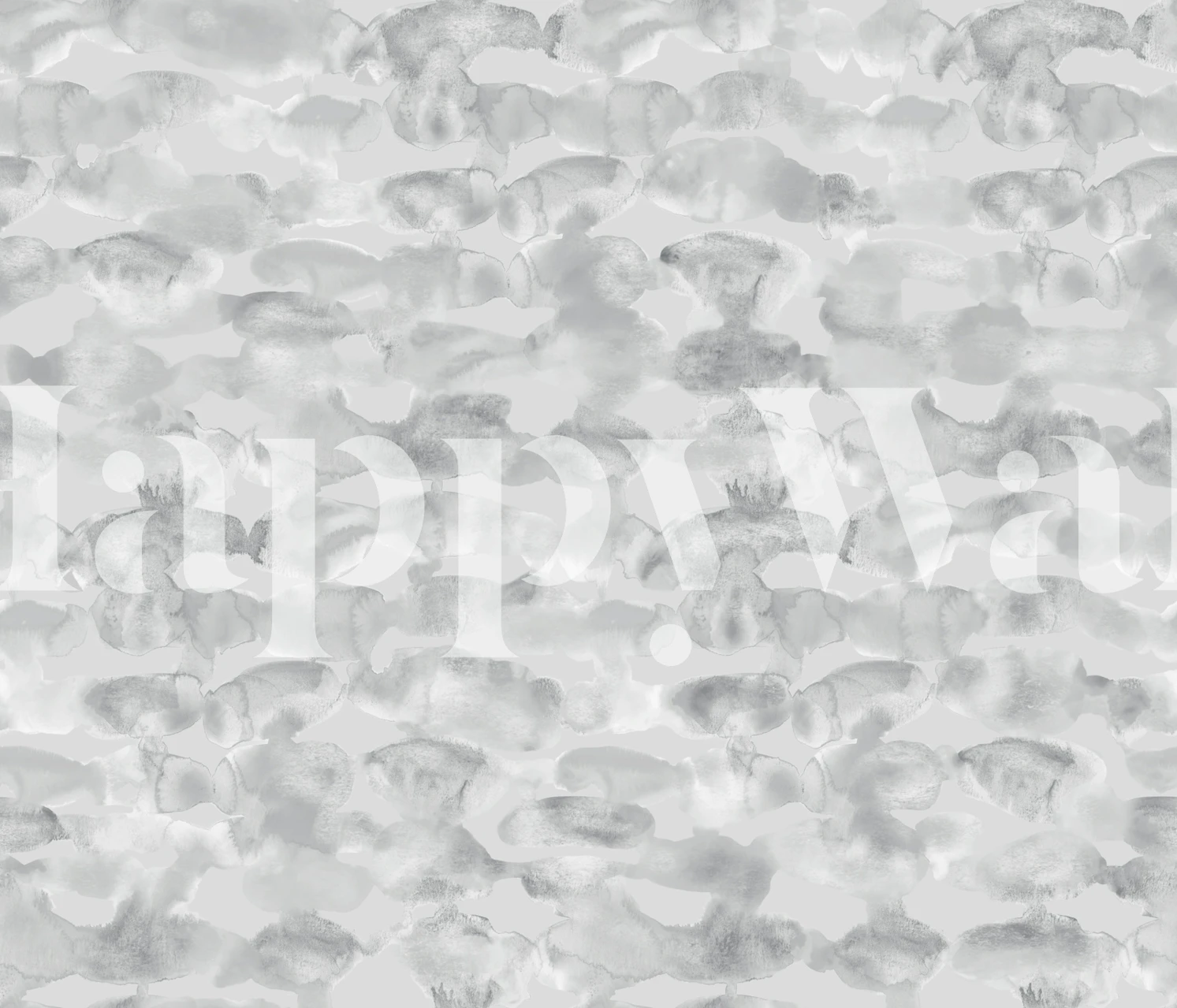 Textural Watercolor Abstract Grey wallpaper in een kamer