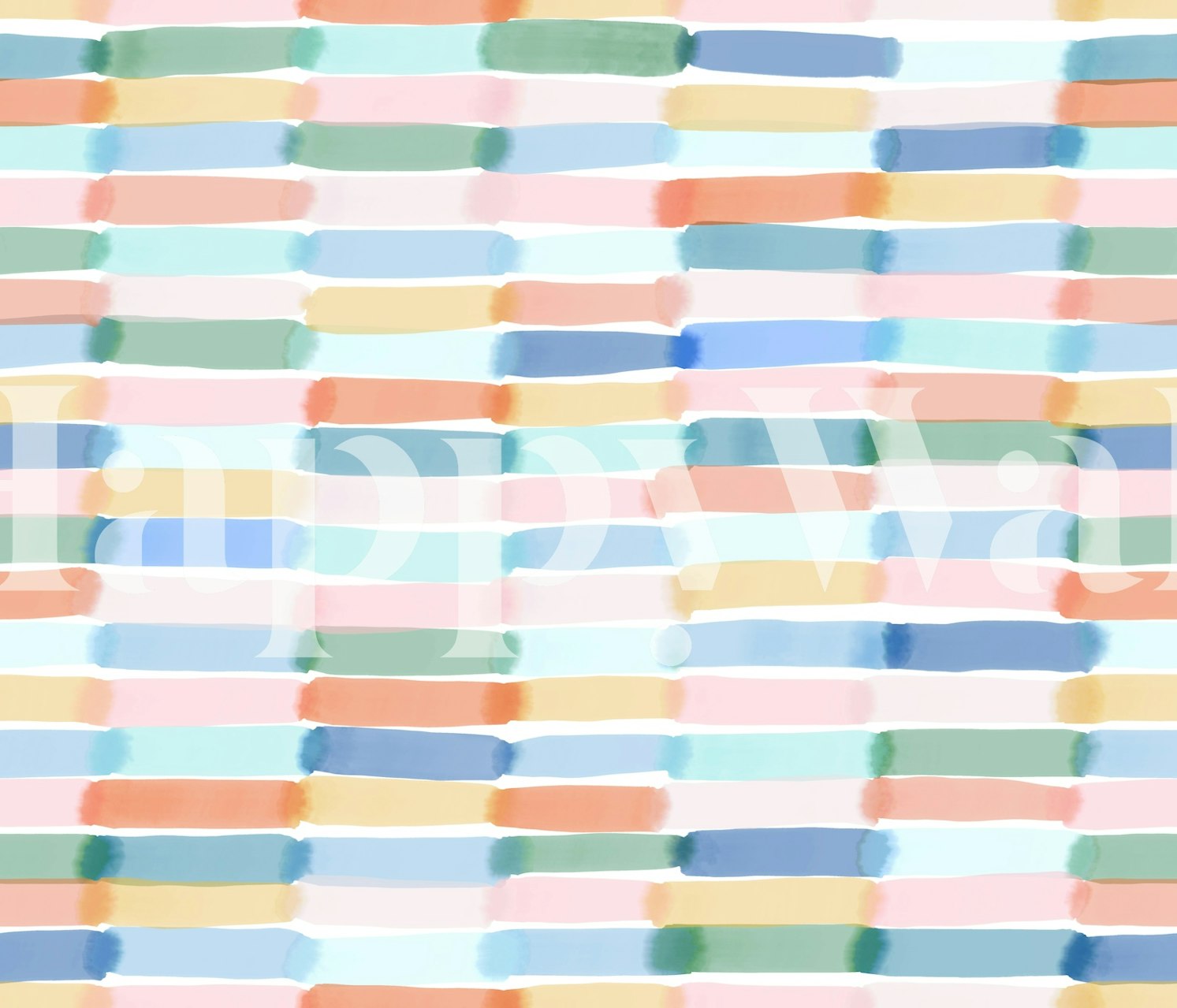 Design de papier peint pastel aquarelle Dash Stripe