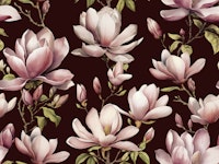 Magnolia Spring Romance Pink Brown tapete