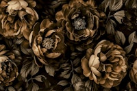 Midnight Garden Baroque Blooms Brown ταπετσαρία