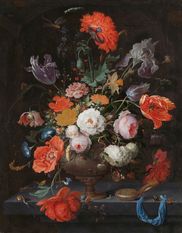 Baroque Vintage Flowers In Vase 7