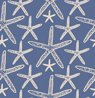 Starfish Ocean Nautical Coastal Blue XL wallpaper