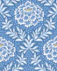 Bold floral - blue