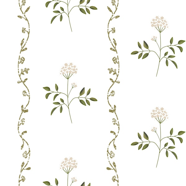 Minimal Floral Stripes