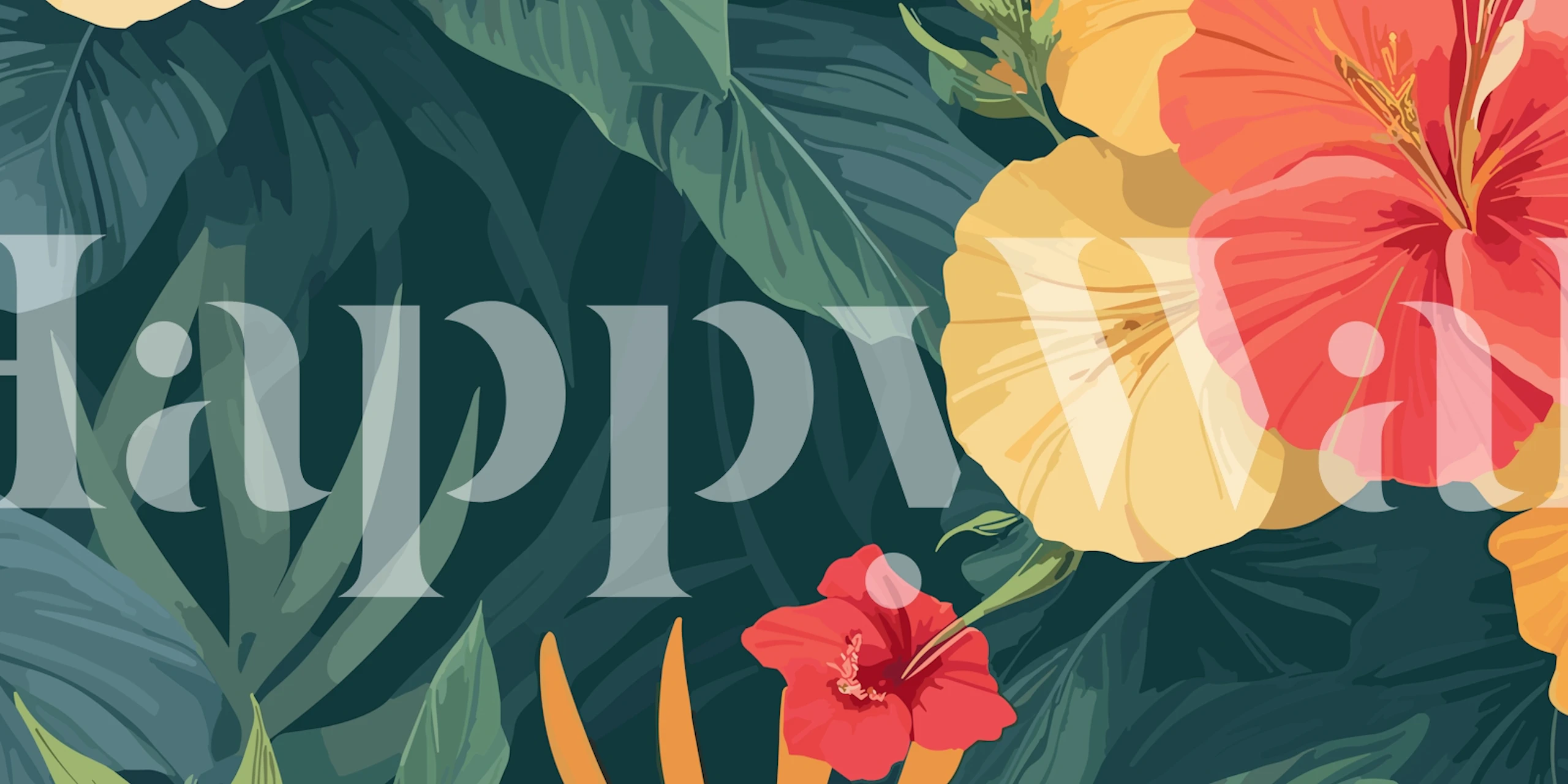 Big Nature Flowers wallpaper in a room