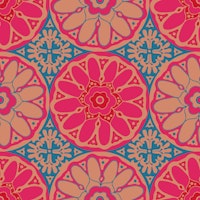 GRAND BAZAAR Bohemian Mandala Pink Blue Small wallpaper