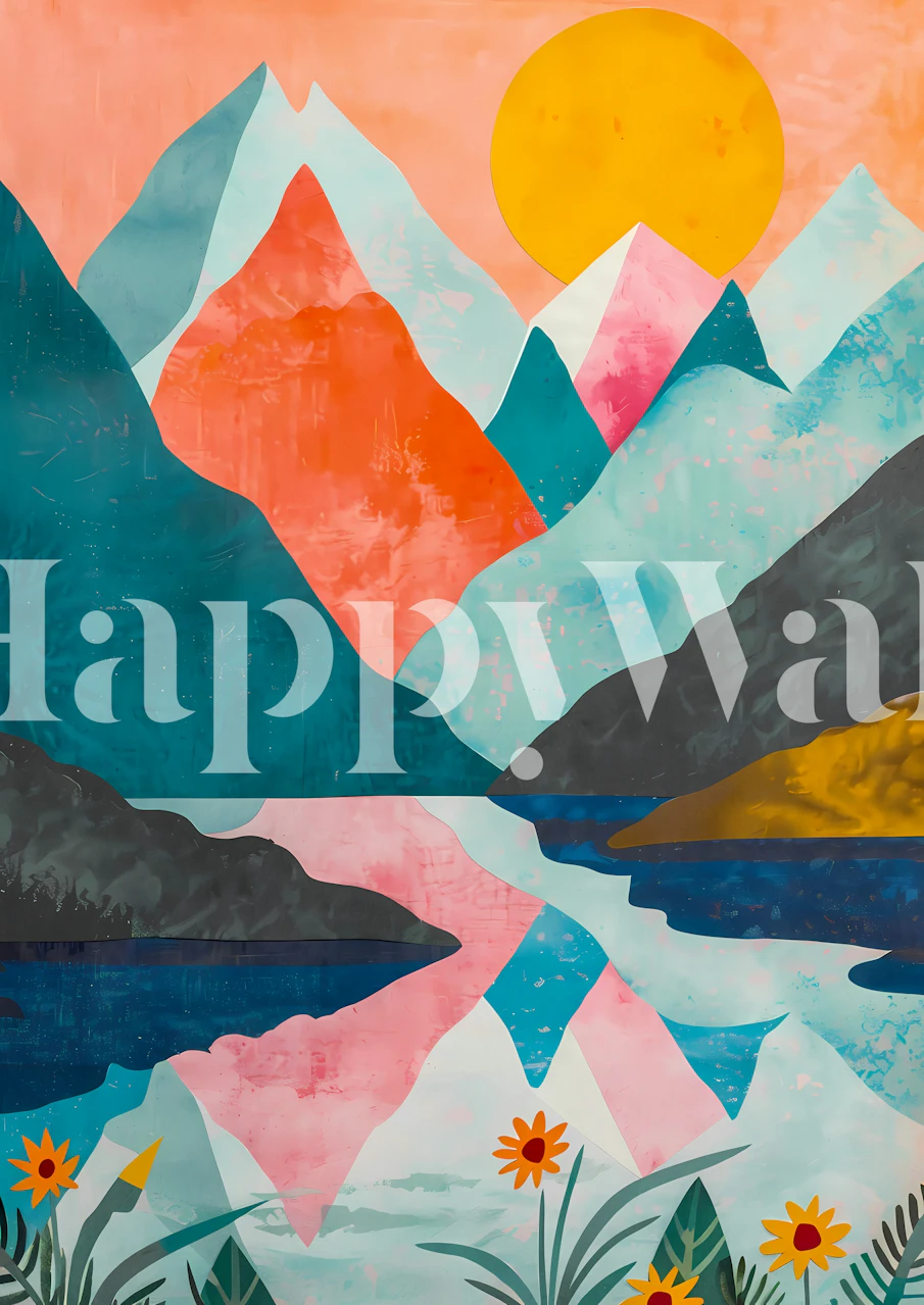 Beautiful Mountains tapet i et rom