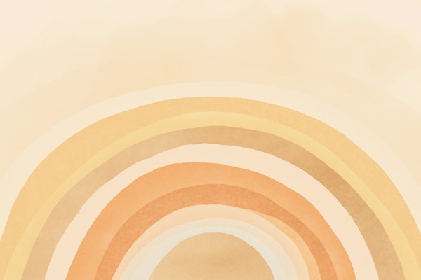 Whimsy Boho Rainbow Orange Yellow