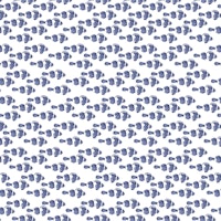 SHIMMERING FISH BLUE ταπετσαρία