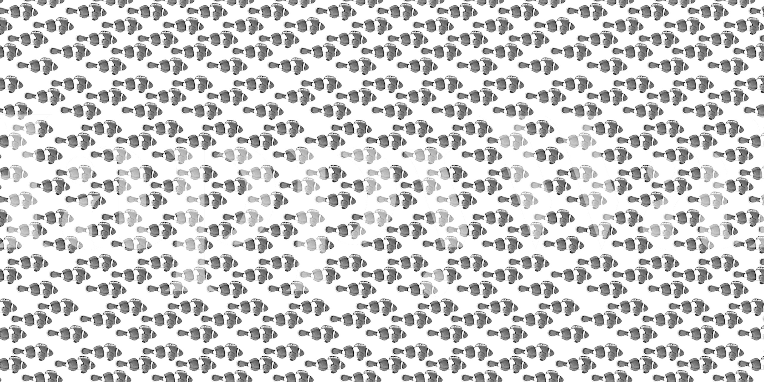 Black and white wall mural with shimmering fish scale pattern