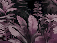 Floral Jungle Fantasy Grunge tapet