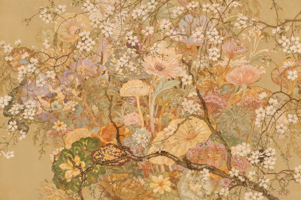 Moody Fantasy Flower Garden